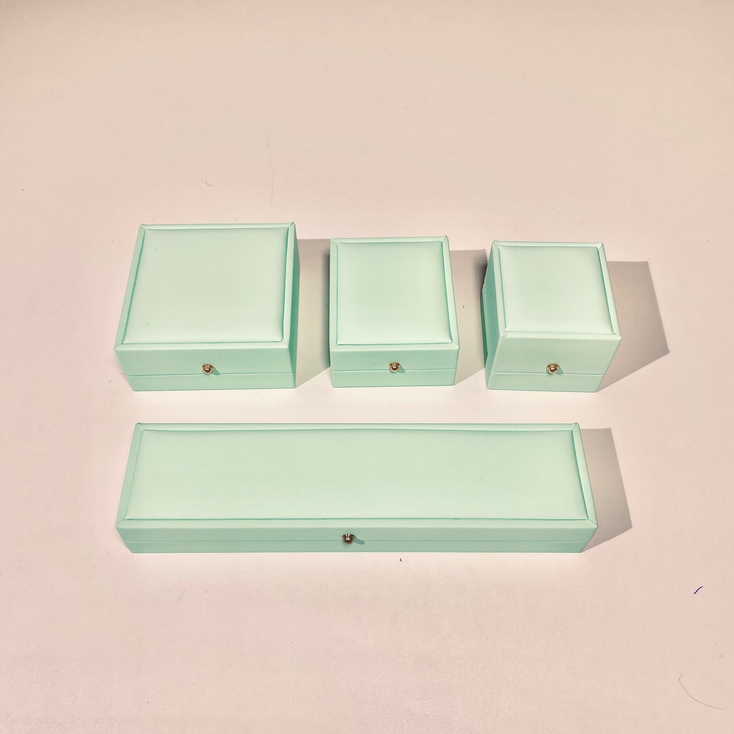 Cushioned Teal Gift Jewelry Boxes