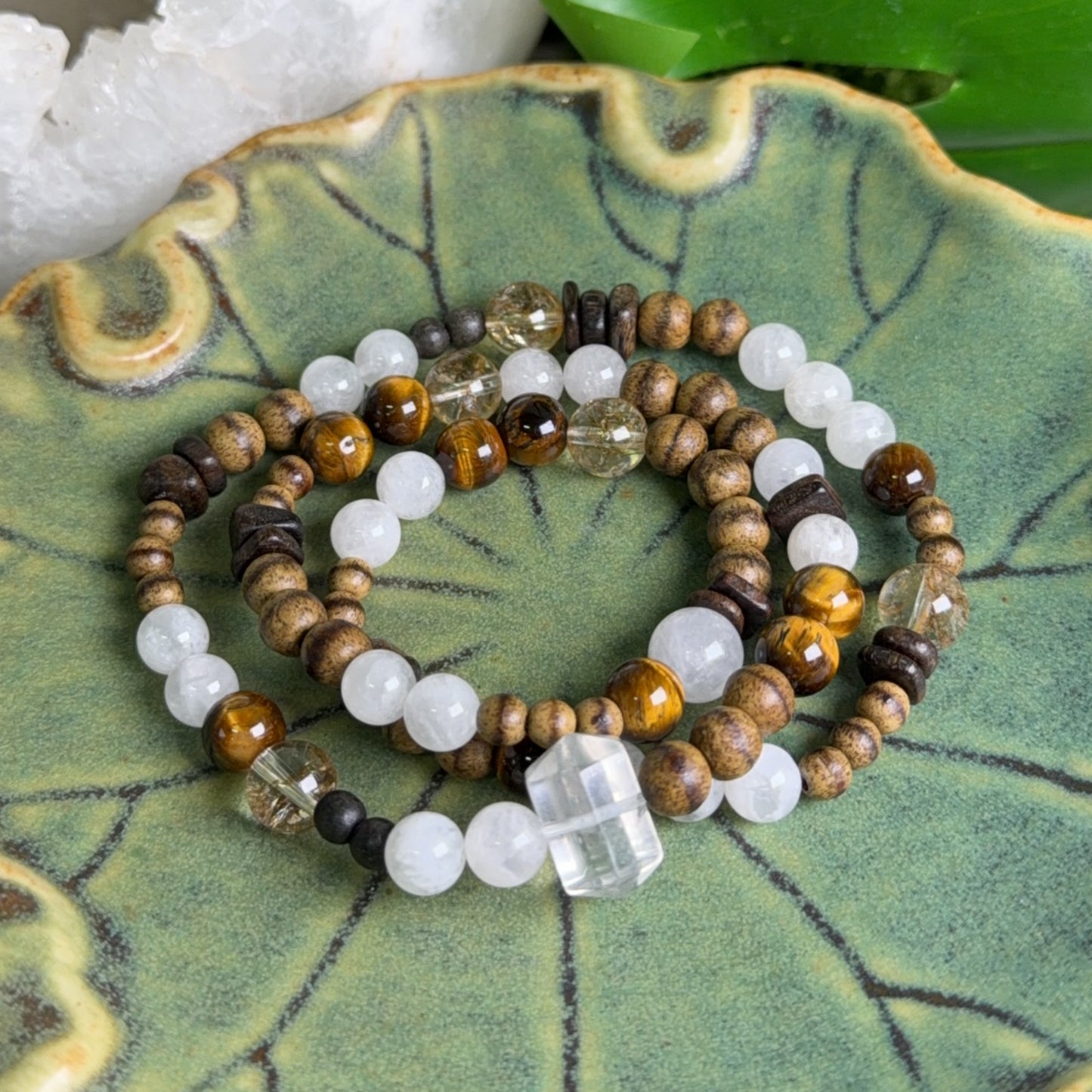 DIY Sandalwood Crystal Triple Wrap