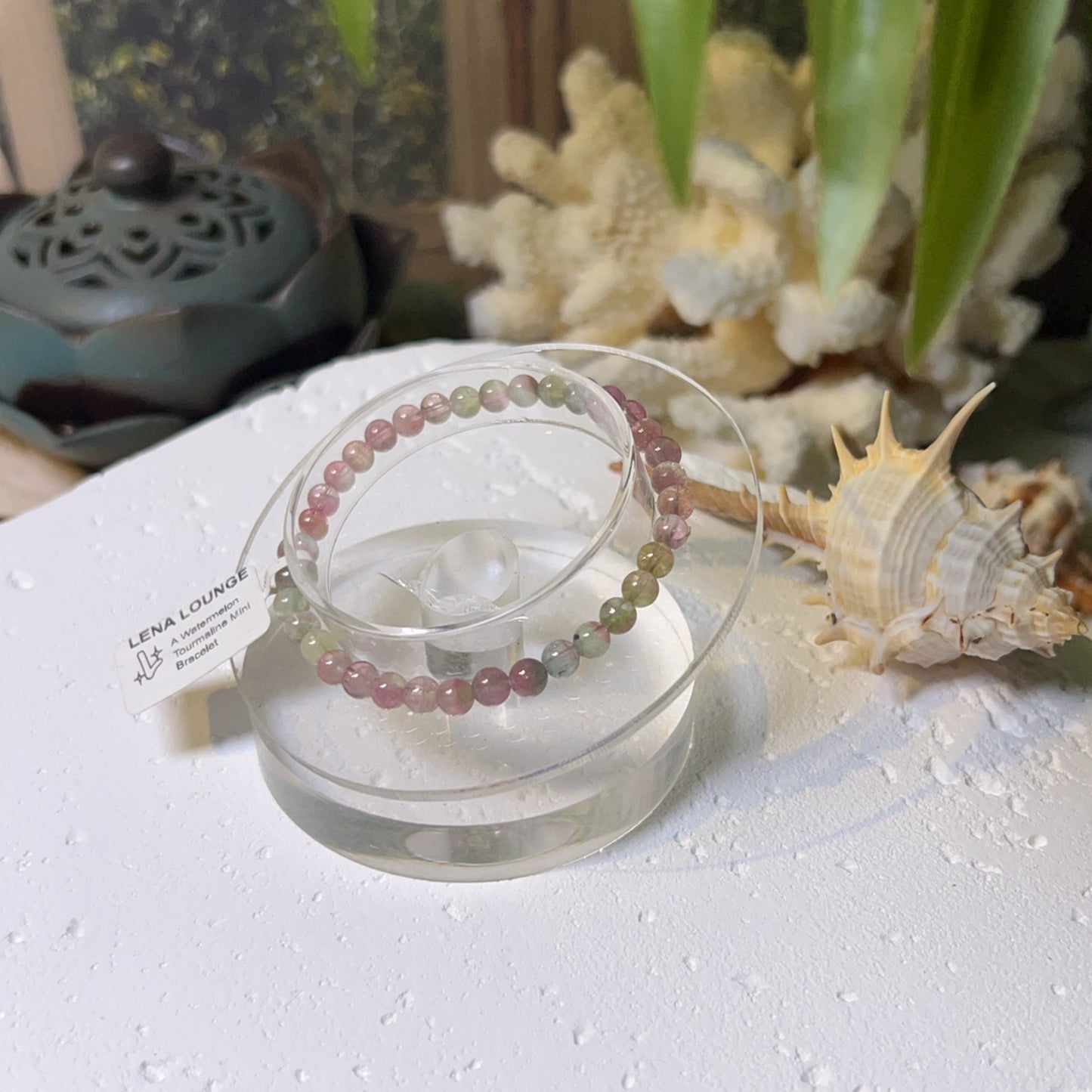 A Watermelon Tourmaline Mini Bracelet
