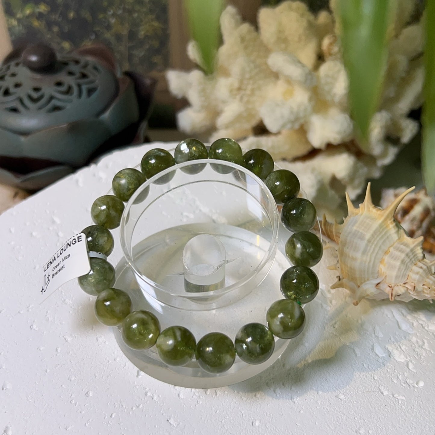Green Mica Bracelet