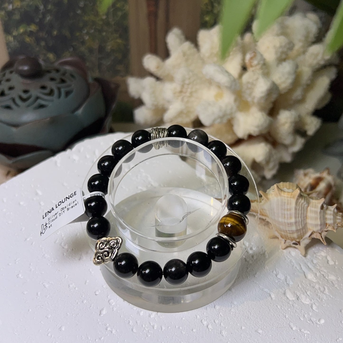 Silver Obsidian Cloud DIY Bracelet