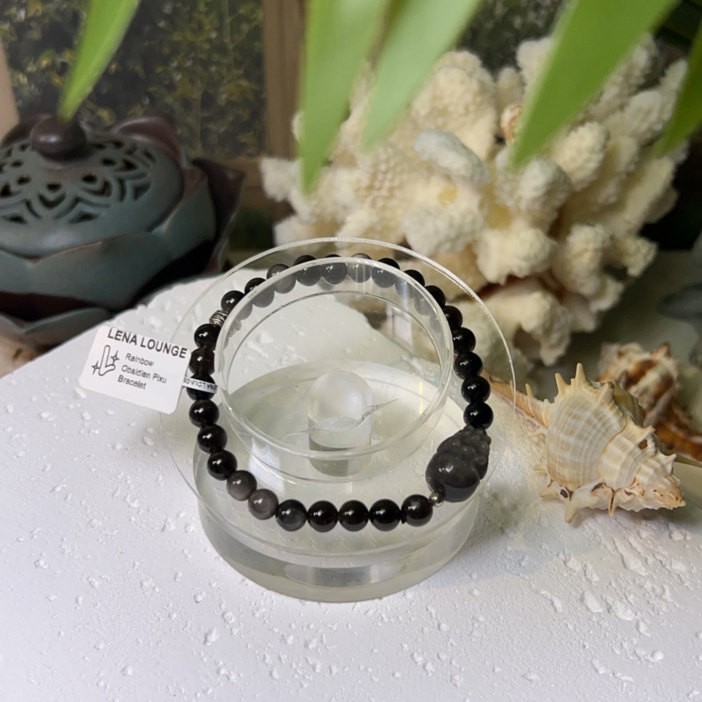 Rainbow Obsidian Pixiu Bracelet 13mm