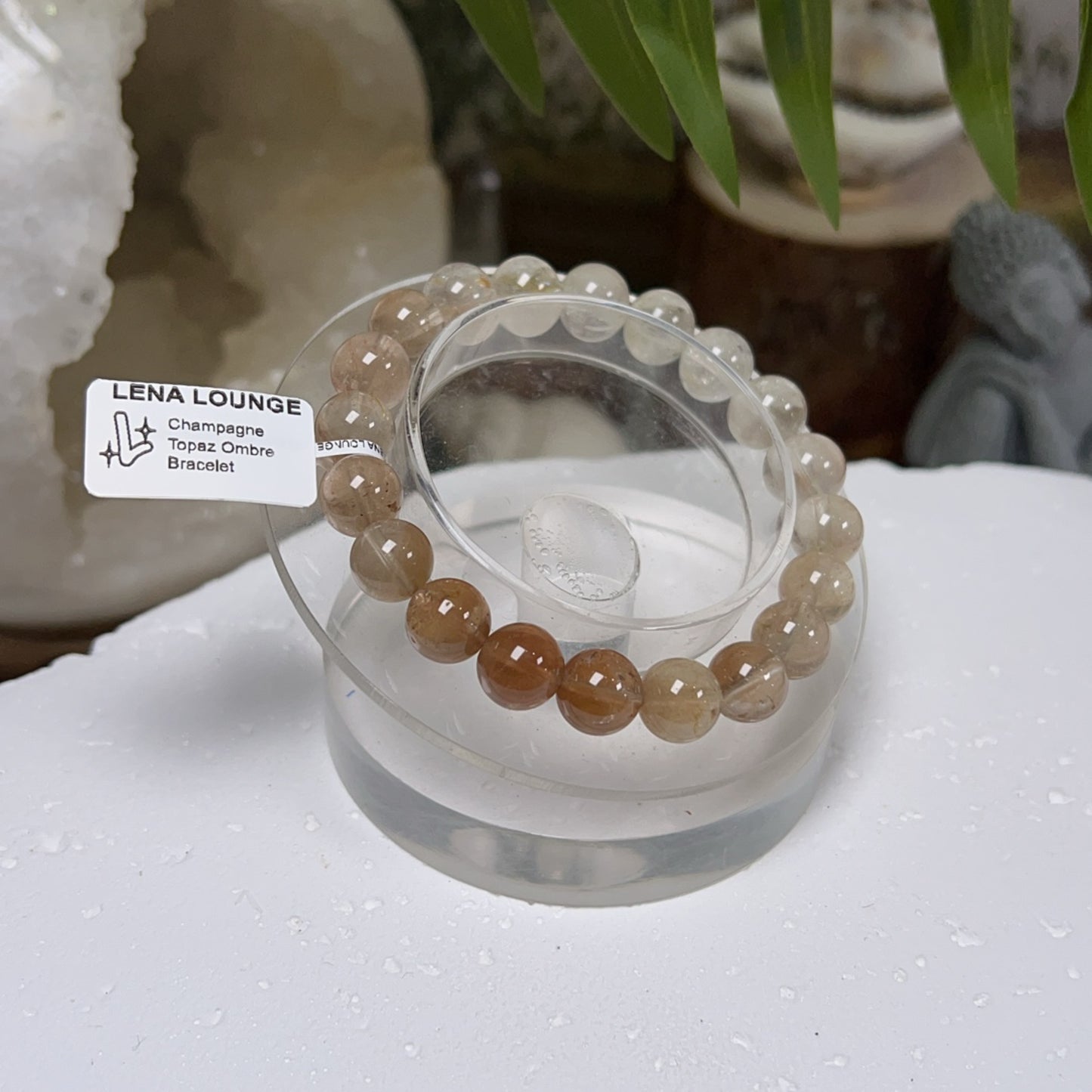 Champagne Topaz Ombre Bracelet 9mm
