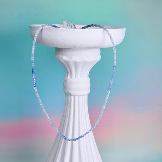 Aquamarine Faceted Necklace