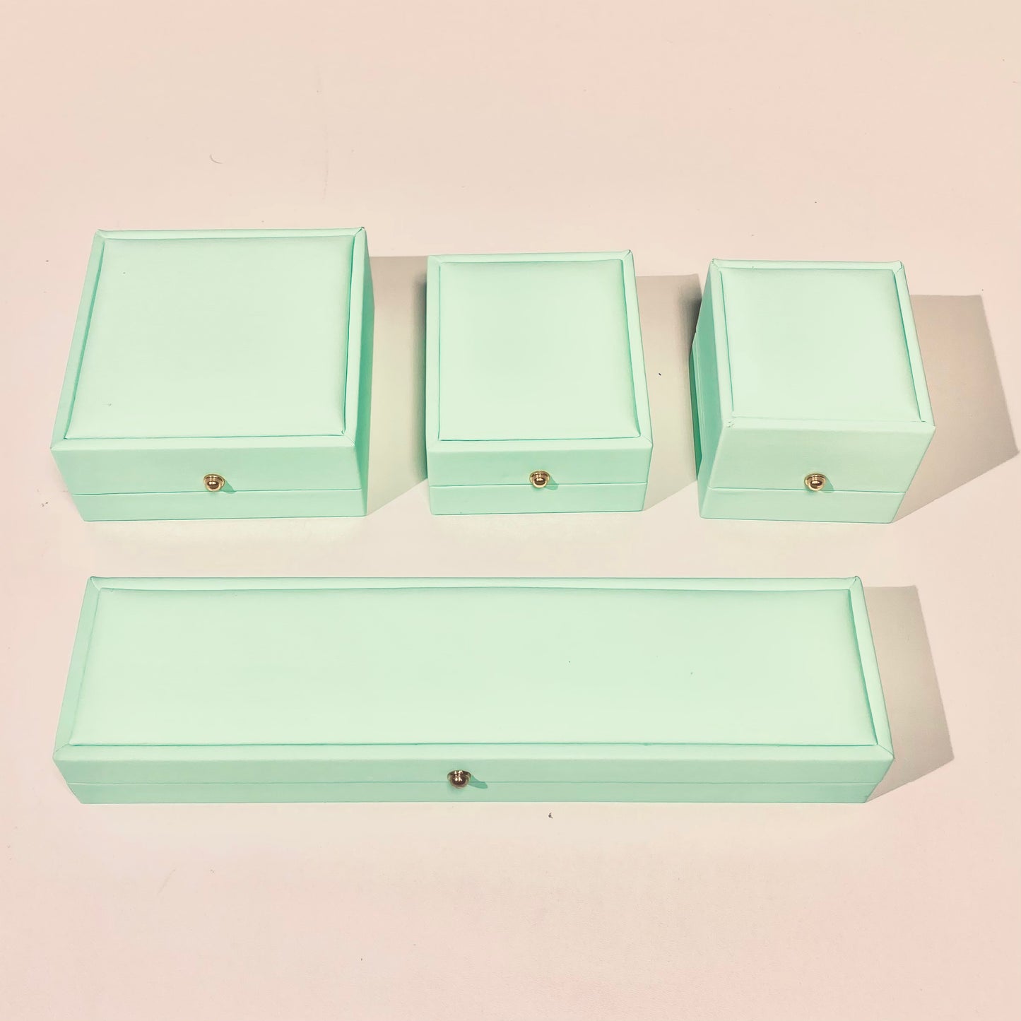 Cushioned Teal Gift Jewelry Boxes