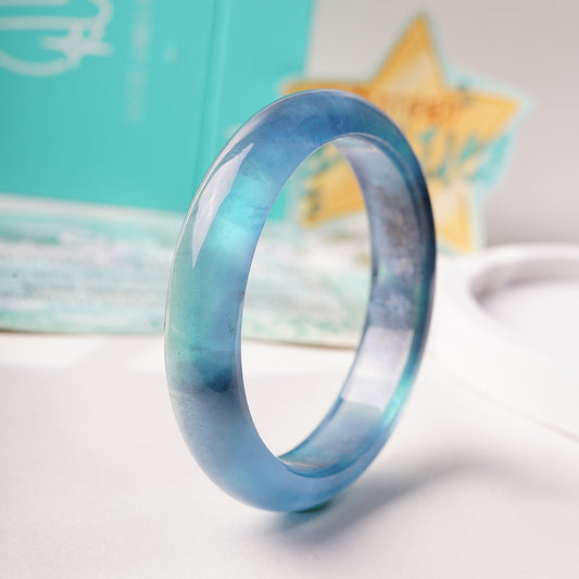 Devil's Blue Aquamarine Bangle (Flat) [ONLY ONE]