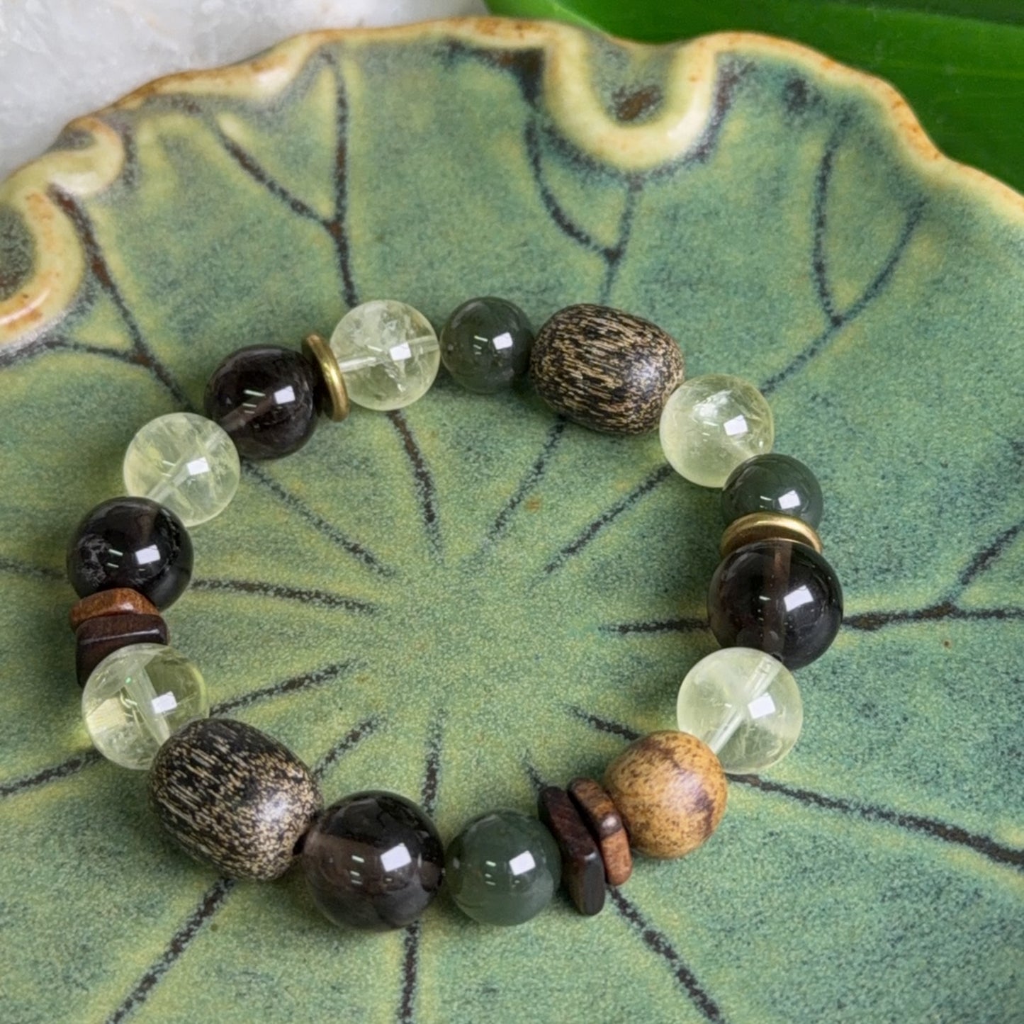 DIY Grounded Wood Lemon Bracelet