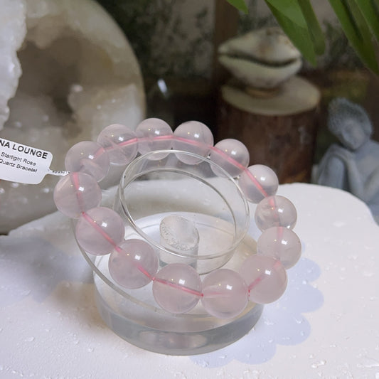 Starlight Rose Quartz Bracelet 16mm