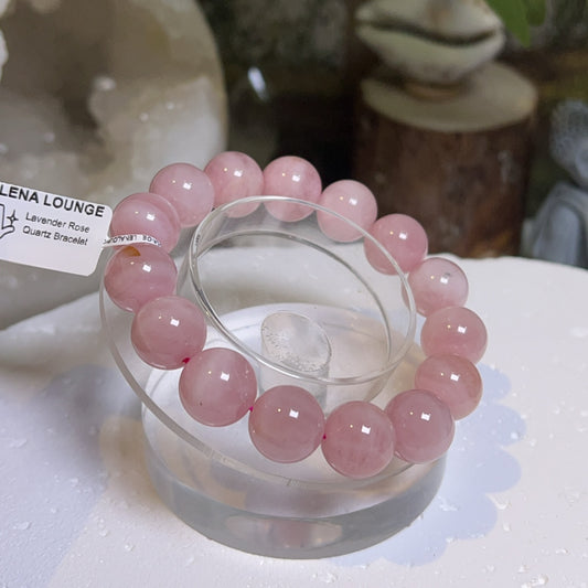 Lavender Rose Quartz Bracelet