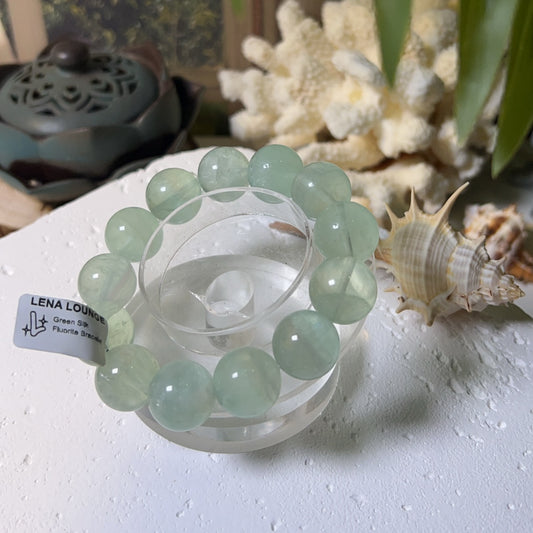 Green Silk Fluorite Bracelet
