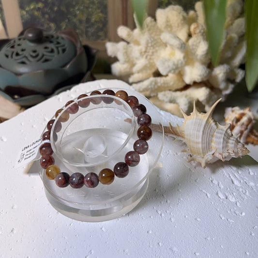 Golden Healer & Fire Quartz Bracelet 8mm