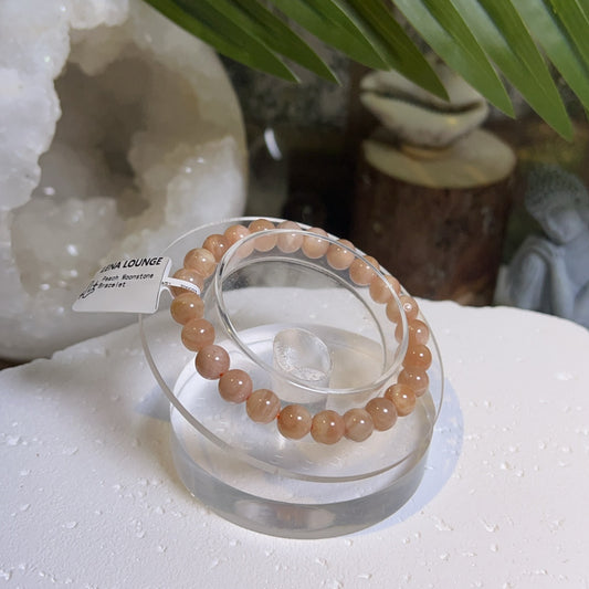 Peach Moonstone Bracelet