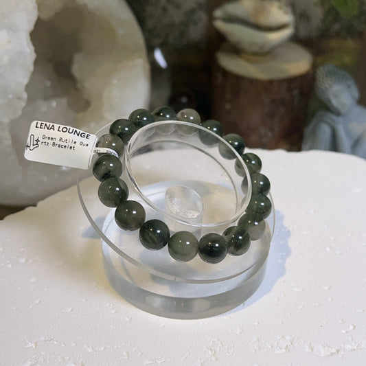 Green Rutile Quartz Bracelet 10mm