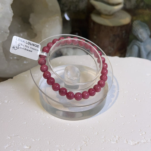 Top Pink Rhodonite Mini Bracelet