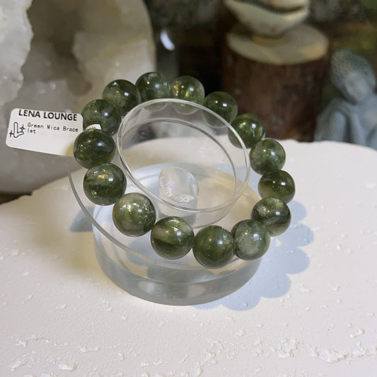 Green Mica Bracelet