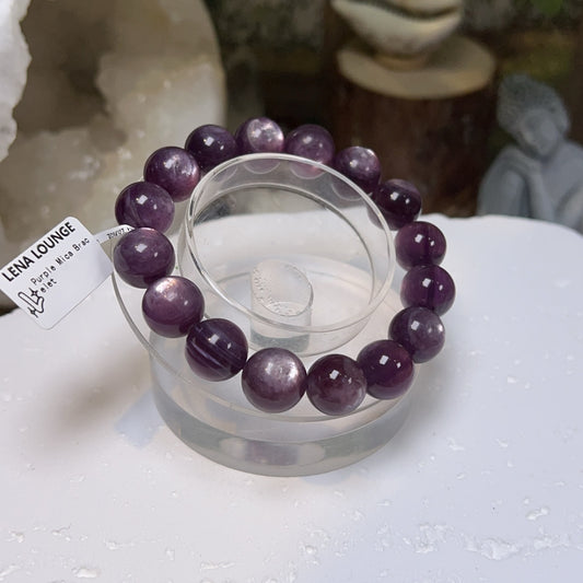 Purple Mica Bracelet