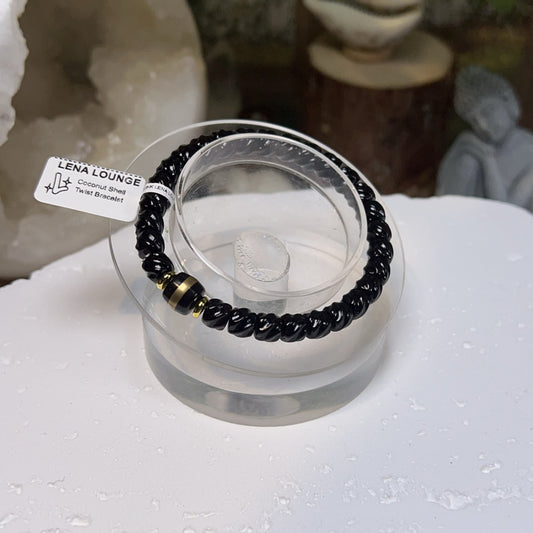 Coconut Shell Twist Bracelet