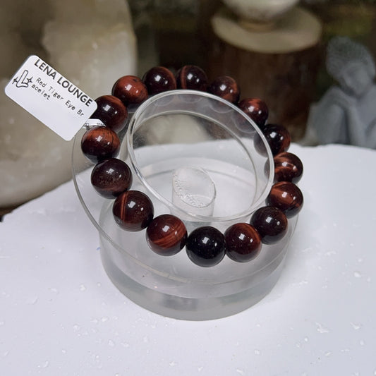 Red Tiger Eye Bracelet 12mm
