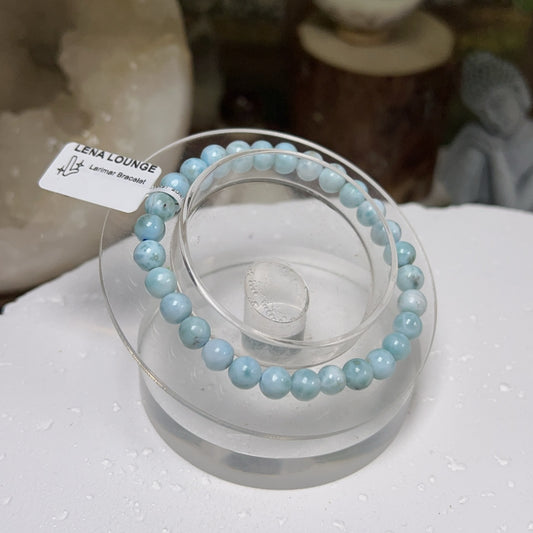 Larimar Bracelet 6mm
