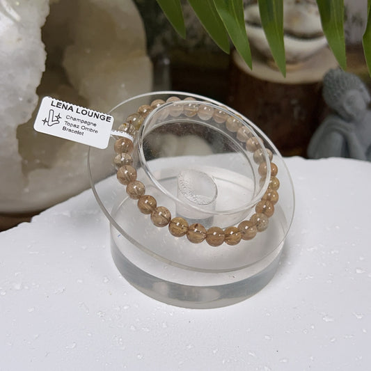 Champagne Topaz Ombre Bracelet 6mm