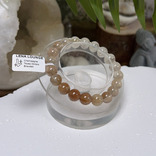 Champagne Topaz Ombre Bracelet 9mm